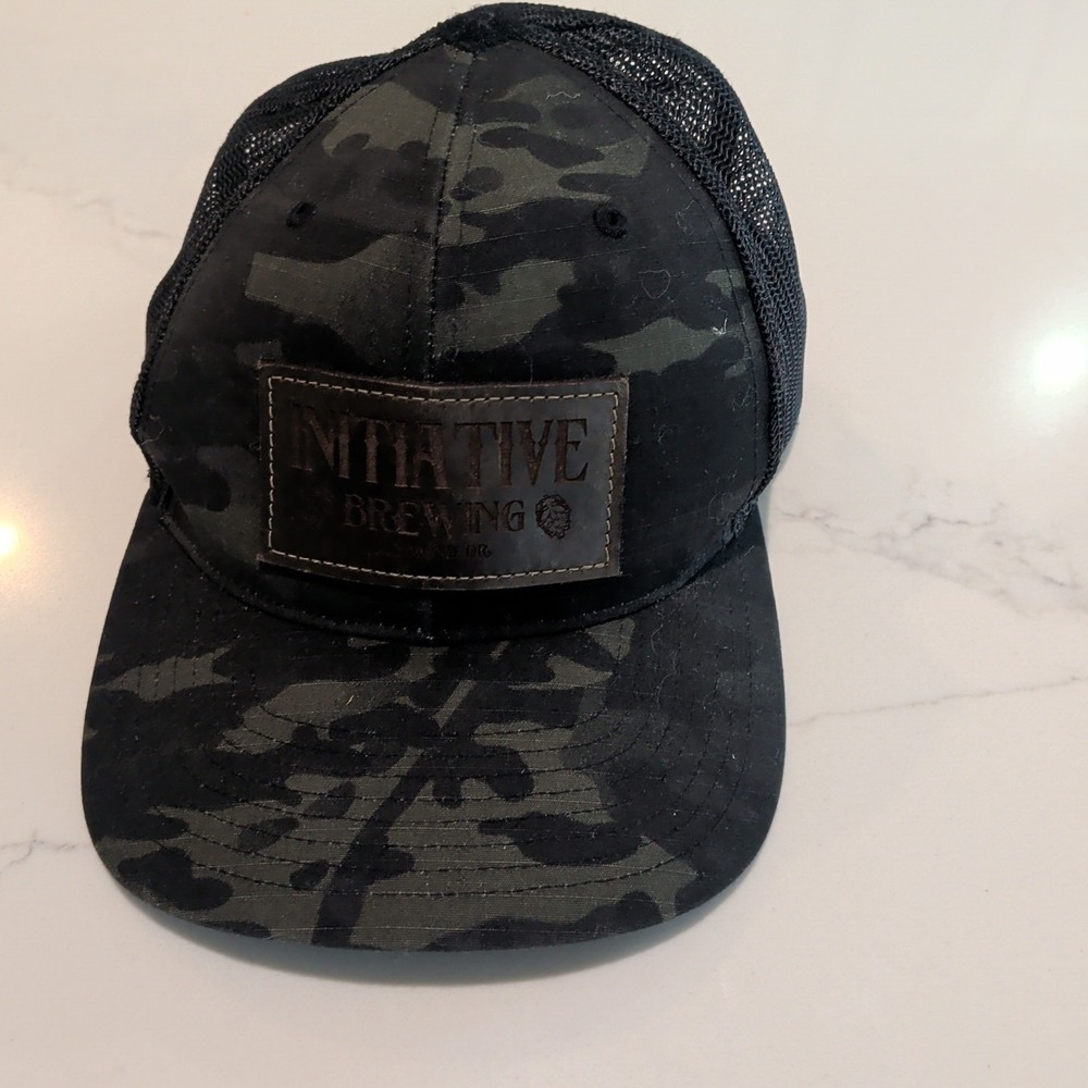 Initiative Brewing Camo Trucker Hat Snapback Cap